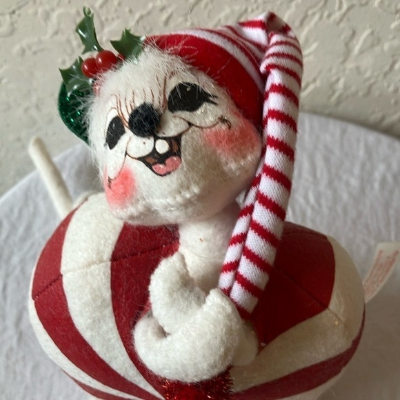 Annalee: Vintage 2004 Christmas Peppermint Mouse- 6" - Picture 5 of 16
